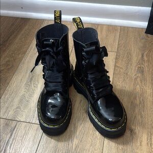 Dr. Martens Black Patent Leather Boots